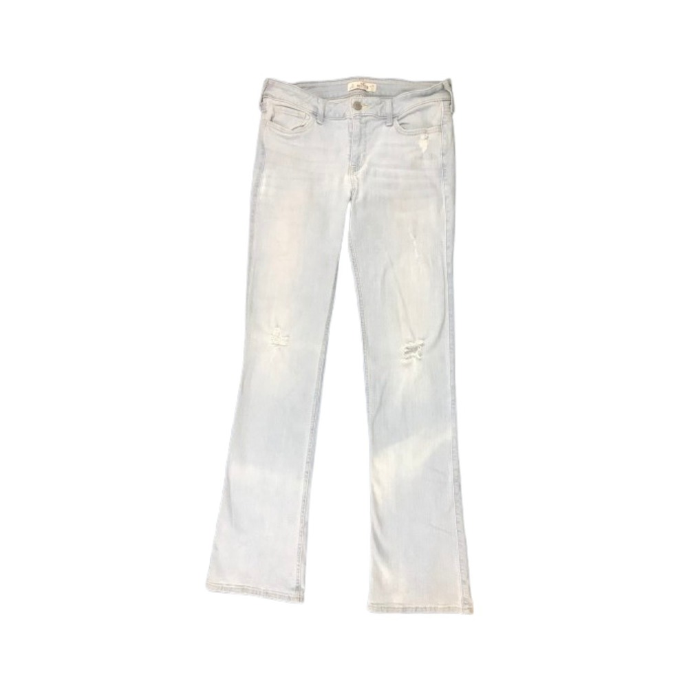 Hollister Bootcut‎ Jeans Distressed Light Wash Denim Casual Size